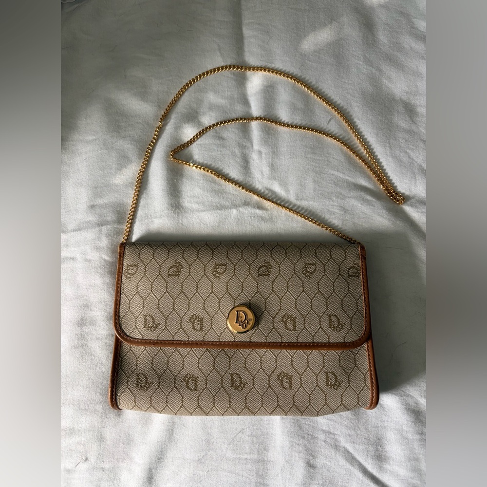 Vintage DIOR Canvas Chain Bag